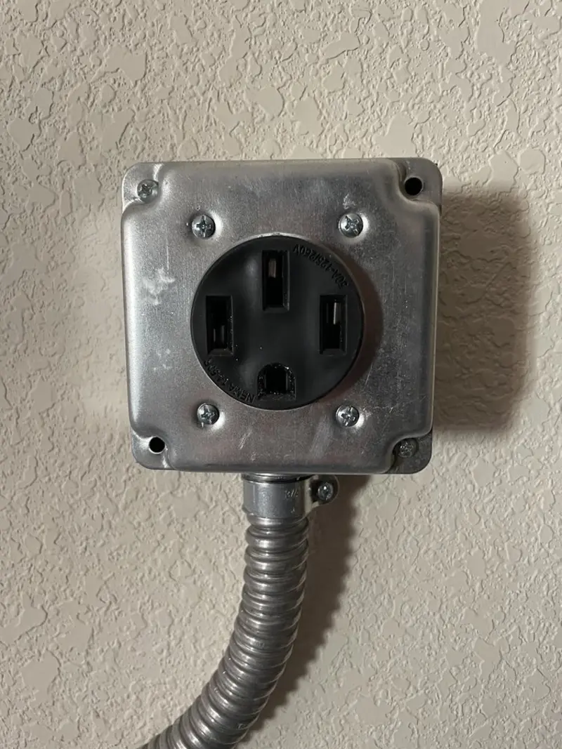 NEMA 14-50 outlet installed for Electrical Panel Upgrade in Frisco